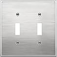 LIDER Toggle Switch Metal Wall Plate, Impact/Corrosion Resistant, Metal Light Switch Cover, Modern Decoration Upgrading, Mid-