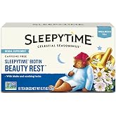 Celestial Seasonings Sleepytime Biotin Beauty Rest Tea, 18 Tea Bags Box