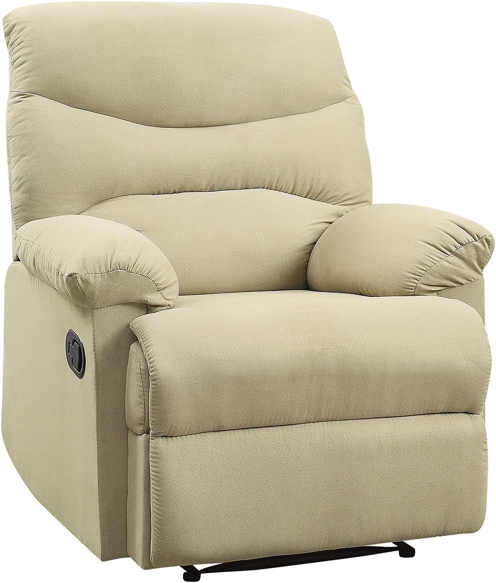 ACME 00626 Arcadia Recliner, Beige Microfiber