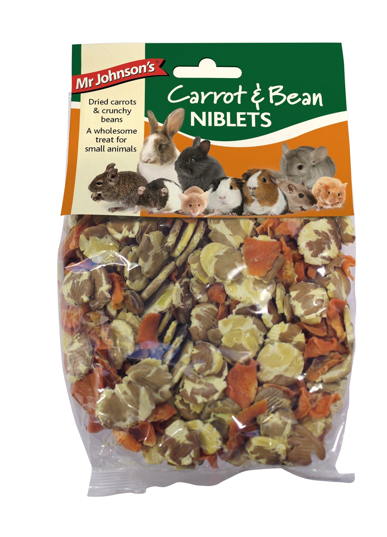 Mr Johnson's Carrot and Bean Niblets, 150 g, Pack of 6