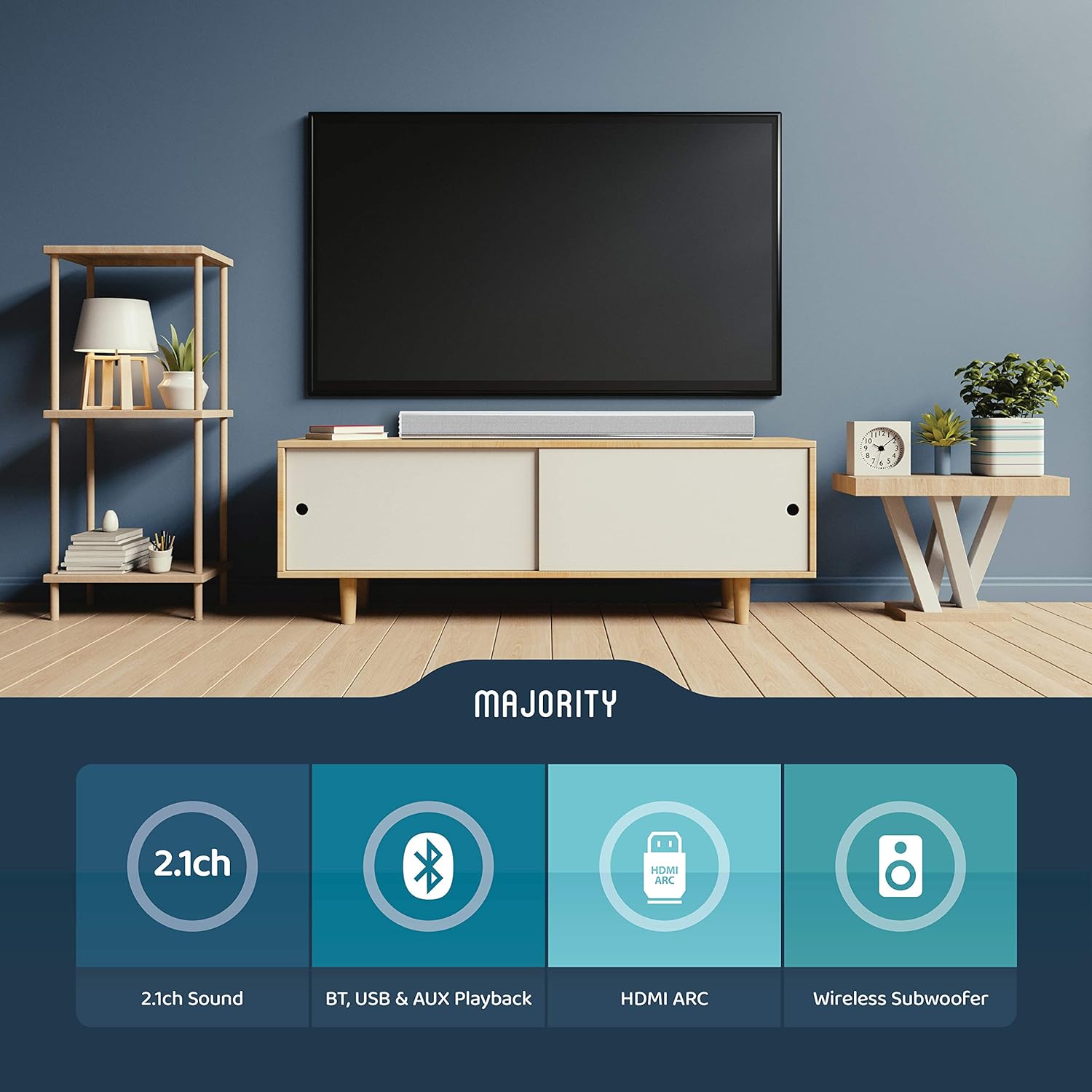 majority soundbar 150w