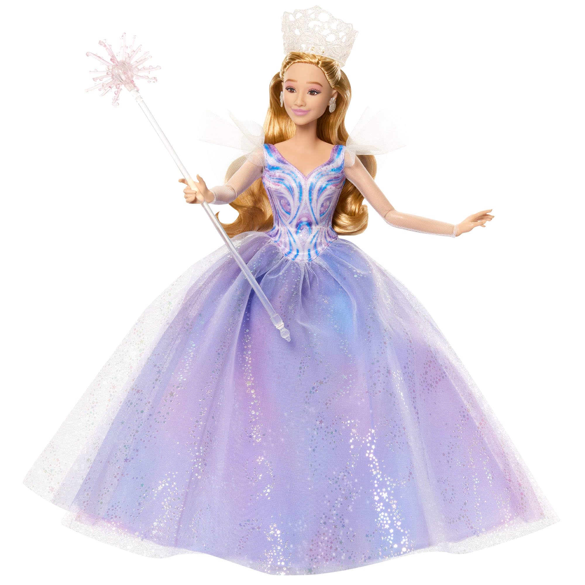 Mattel Wicked: for Good von Universal Pictures Glinda Deluxe-Modepuppe mit abnehmbarem Outfit und 3 Accessoires, vom Film inspiriert, JFM13 3