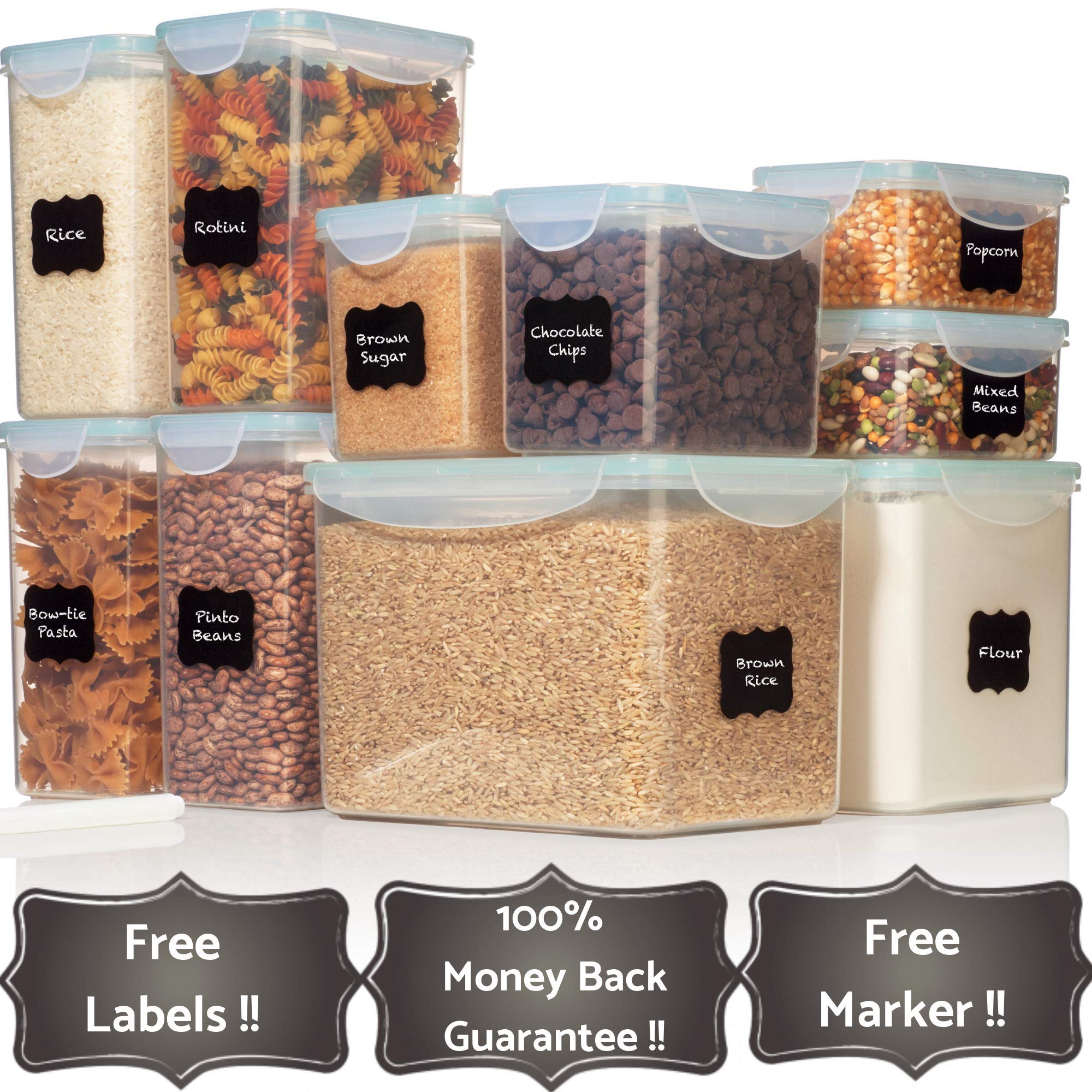 TALL WIDE DEEP Food Storage Containers Sugar, Flour Plastic