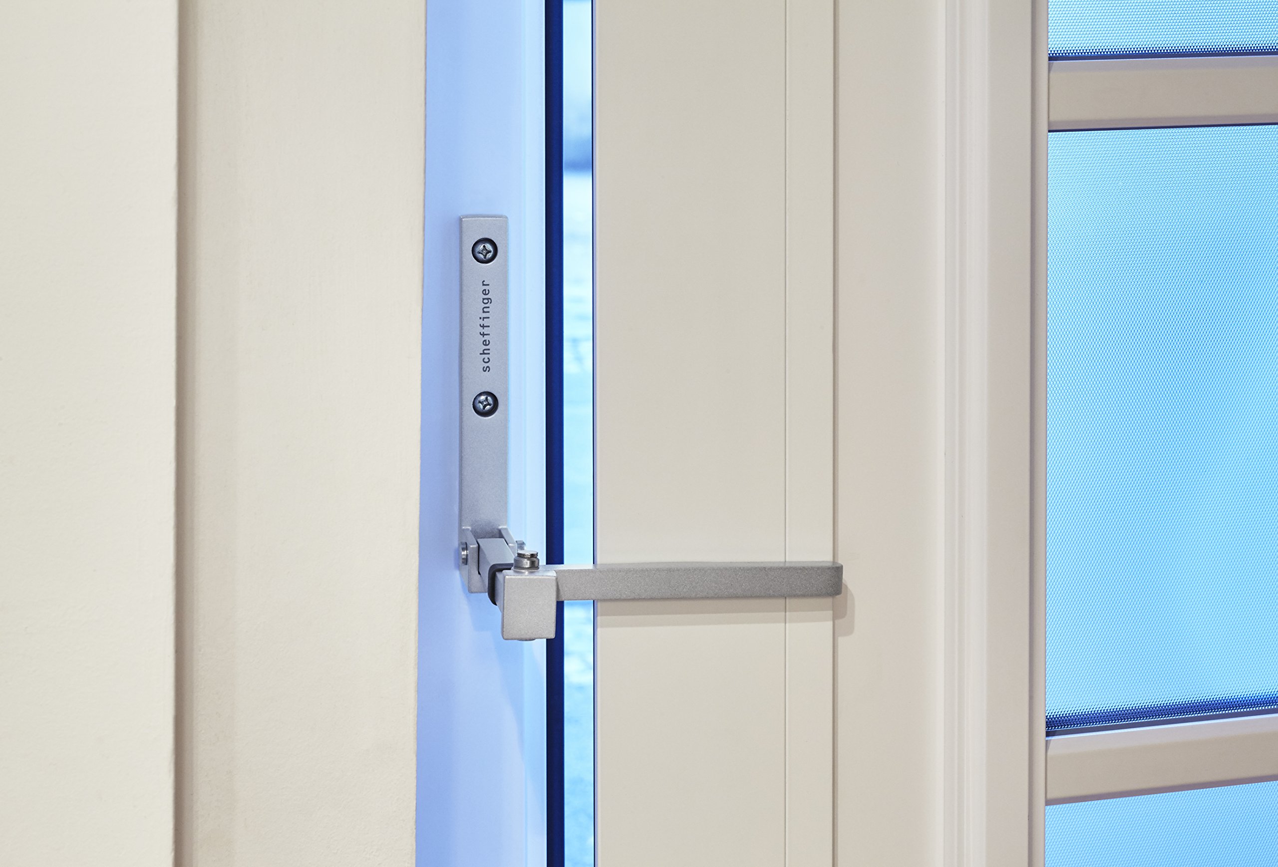 Scheffinger V77 Türriegel in der Farbe Silber aus 100% hochwertigem Stahl, Sicherheit gegen Einbruch, Überfallschutz für Wohnungstüren, gefertigt in Deutschland 5