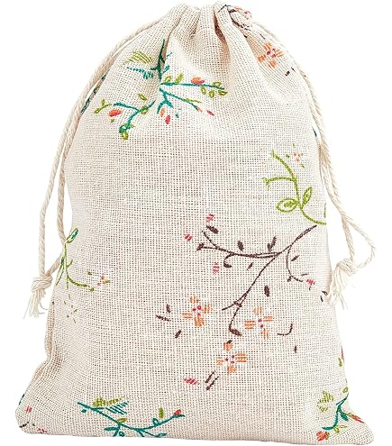 30 Pcs Burlap Drawstring Bags - 3.9x5.1 Inch Fabric Pouches For Gift Giving, Wedding Favors, Party & Storage