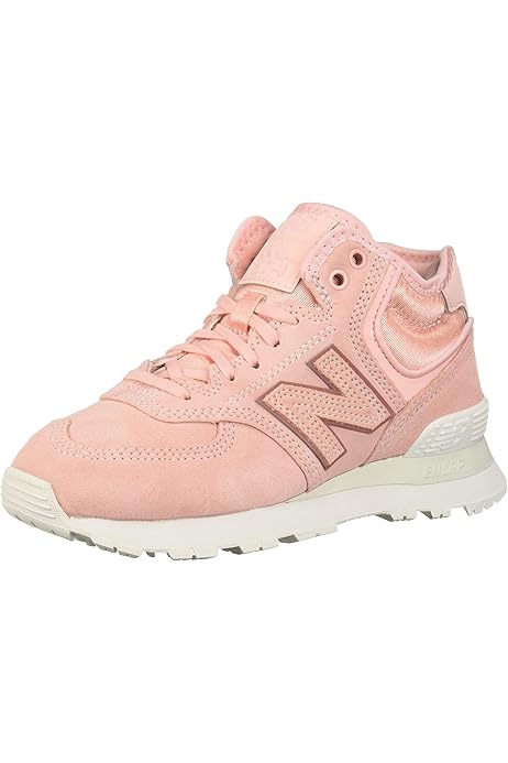 new balance pink 574 v2 suede trainers