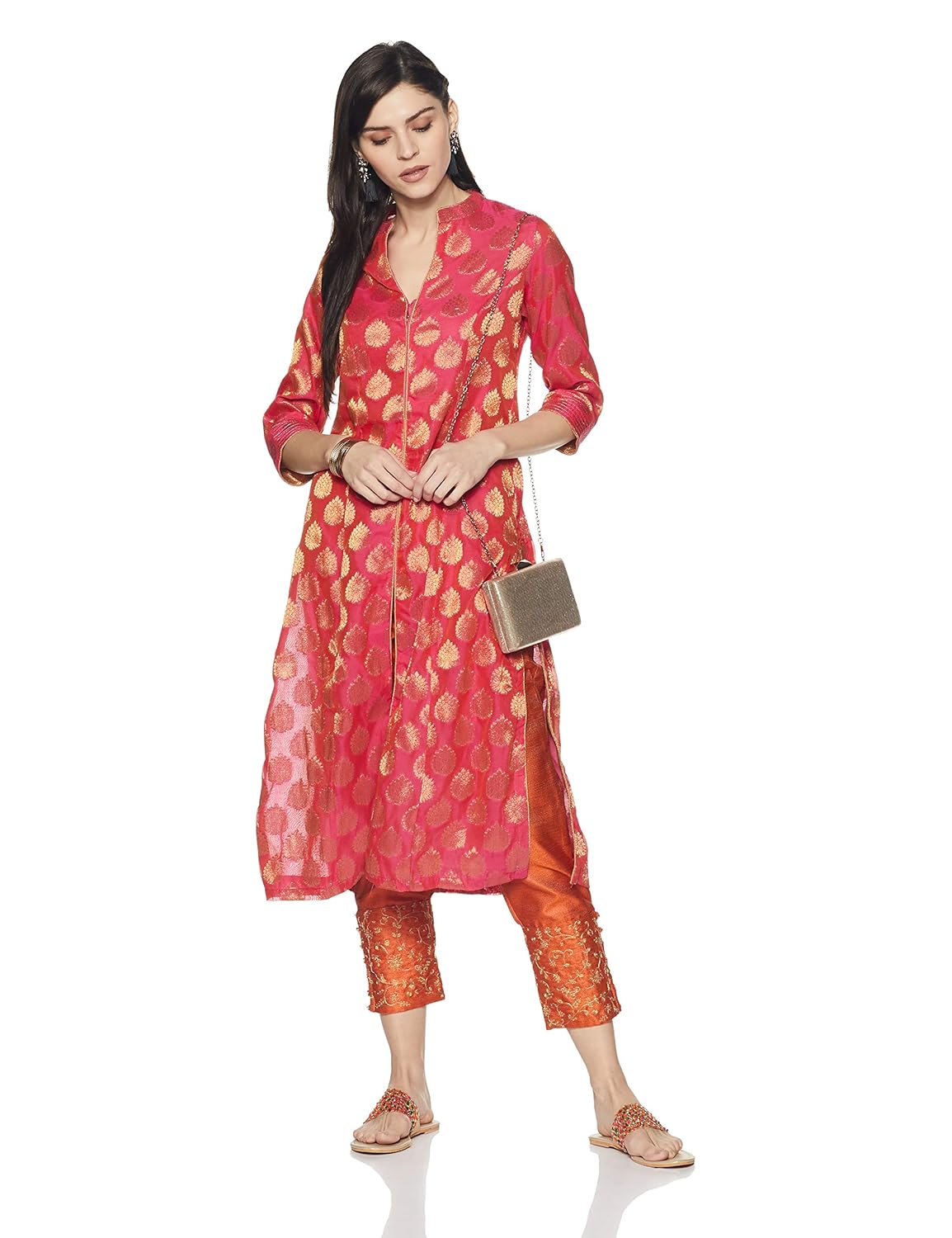 biba women's a line salwar suit set