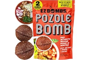EZ Bombs Pozole Bomb Seasoning, Pack of 2 – Authentic Mexican Soup Mix for Traditional Pozole, Made with Real Chiles, Herbs & Spices for Quick and Flavorful Meals