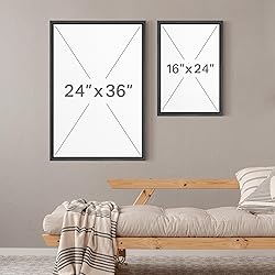 MUDECOR Framed Canvas Print Wall Art Set Black and