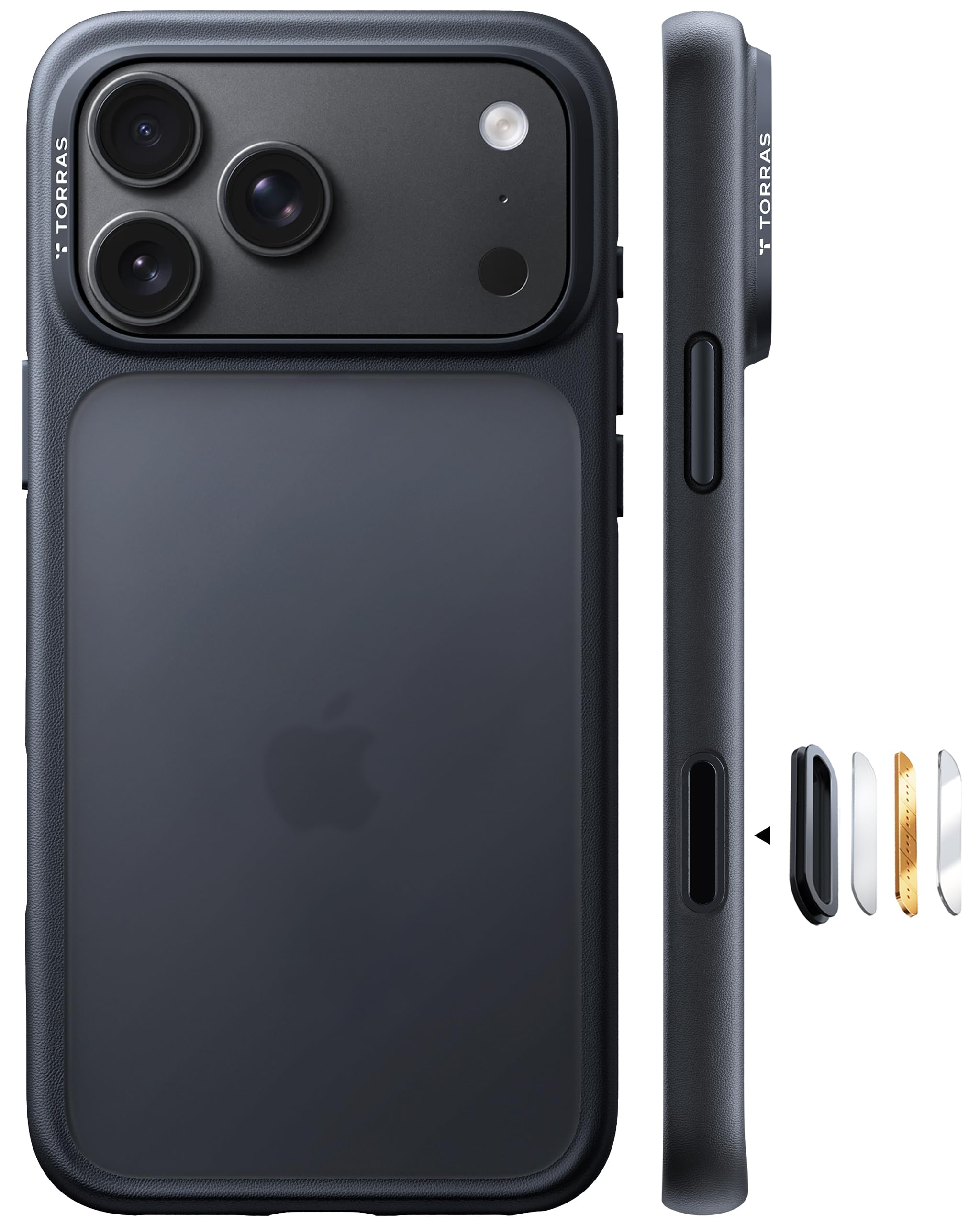 TORRAS Funda a prueba de golpes para iPhone 18 Pro, color negro 2026, protección de grado militar 4X