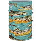 BUFF CoolNet UV Neck Gaiter, UPF 50 Sun Protection, Breathable, Versatile, Quick Dry Face Mask, Fishing Designs, Adult Size