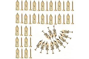 50 PCS Metal Expansion Bolt for Drywall, 0.47 x 1.57 in Zinc Plated Steel Self-Drilling Anchors, Dry Wall Anchors and Screws 
