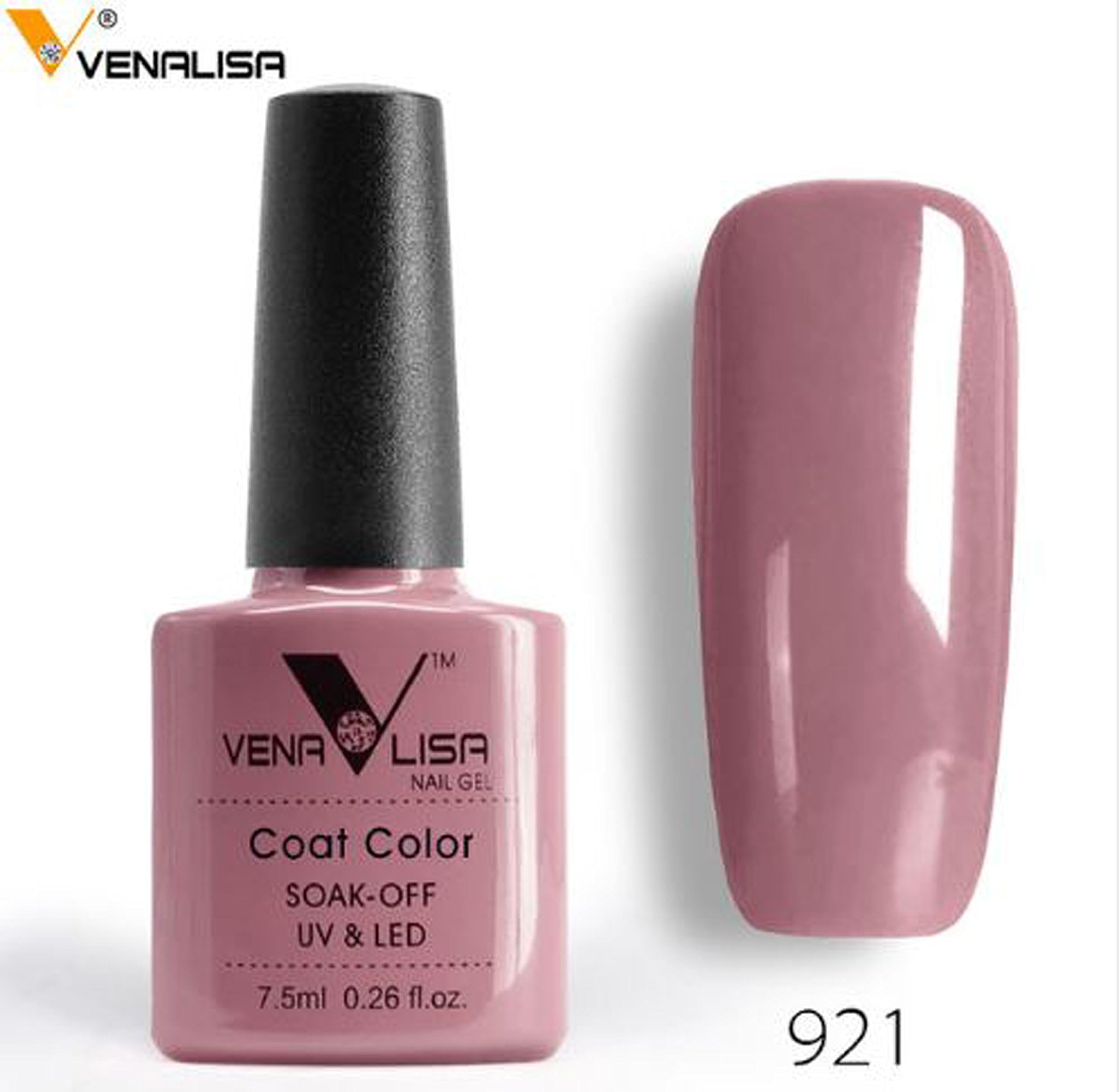 CANNI Nail Gel Polish High Quality Nail Art Salon Tips 60 Hot Sale Color 7.5ml VENALISA Soak off Organic UV LED Nail Gel Varnish (921)