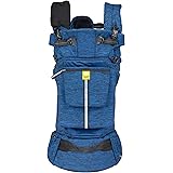LÍLLÉbaby Pursuit Pro All-Positions Baby Carrier, Newborn to Toddler with Lumbar Support, Heathered Sapphire