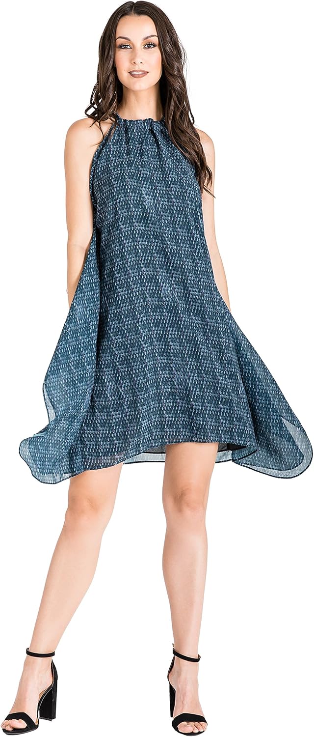 snakeskin chiffon dress