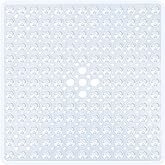Naoloture Clear Square Shower Mat Bathtub Mat Non Slip 21x21 Inch, Square Bath Mat for Inside Shower Tub, Shower Stall Mats for Bathroom Floor, Big Suction Cups Drain Hole, Easy Washable, BPA-Free