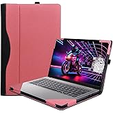 Laptop Case Cover for 14 inch Lenovo Yoga 7 2-in-1 14AHP9 /14IML9[not for Yoga Pro 7 Series],PU Leather Notebook PC Protective Sleeve with Pen Holder (Pink)