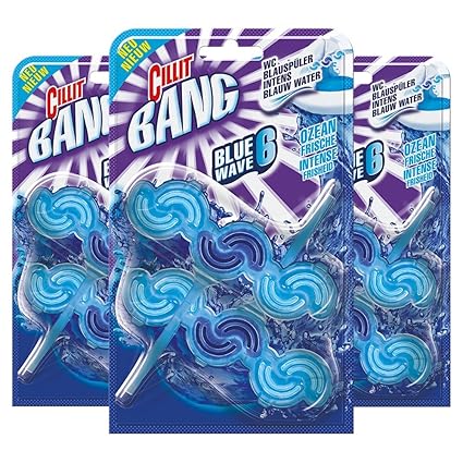 Cillit Bang Blue Wave 6 WC Blauspüler, Duopack Ozean Frische, 3er Pack (3 x 2 Stück)