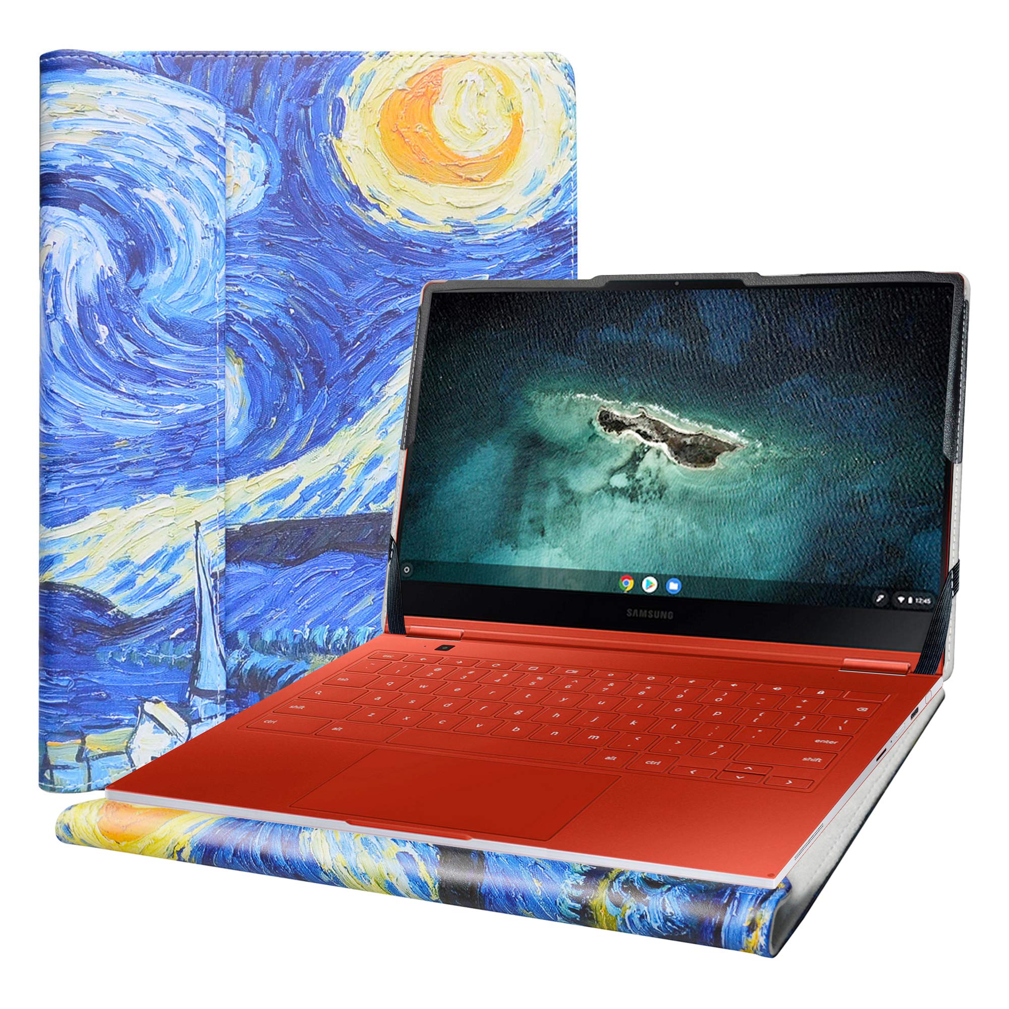 Photo 1 of Alapmk Protective Case for 13.3" Samsung Galaxy Book3 360 13/Galaxy Book2 Pro 360 13 NP930QED/Galaxy Book2 360 13 NP730QED/Galaxy Chromebook 13 XE930QCA/Galaxy Book Pro 360 13 NP930QDB,Starry Night