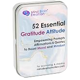 Mind Brain Emotion 52 Essential Gratitude Attitude: Journal &amp; Conversation Cards to Boost Mood &amp; Mindset - Empowering Prompts, Self-Help Affirmations, and Insightful Quotes - for Kids &amp; Adults