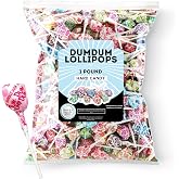 Dum Dum Lollipops (1lb), Bulk Candy Bags - Individually Wrapped Lollipops and Suckers for Kids, Dumdums