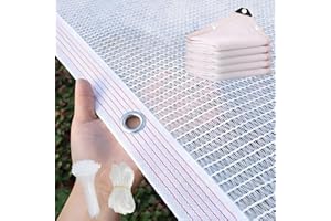 Mesh Tarp Fence Privacy Screen, 90% Shade Cloth Heavy Duty UV Block, Wind Screen Cover for Garden Patio Farm Plants, Sun Shad