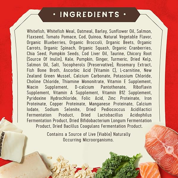 STELLA & CHEWY’S SUPERBLENDS RAW BLEND WHOLESOME GRAINS WILD-CAUGHT WHITEFISH & SALMON RECIPE WITH SUPERFOODS, 3.25 LB. BAG