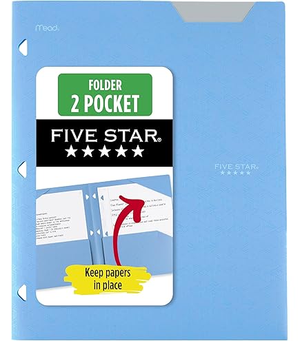 Amazon.com: Five Star 33106 4 Pocket Paper Folder Assorted