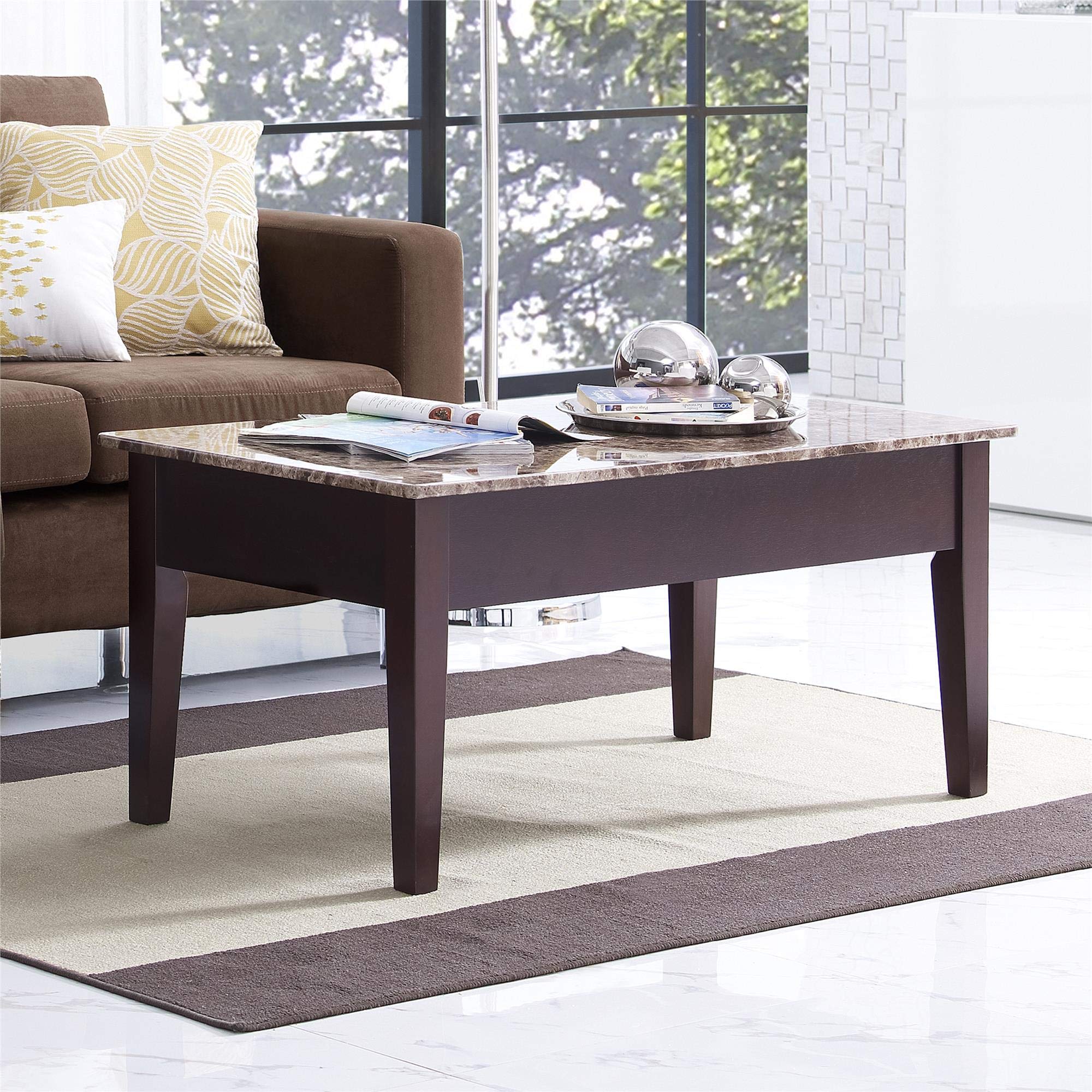 Dorel Living Faux Marble Lift Top Coffee Table Buy Online in UAE