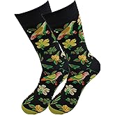 Real Sic Fun Socks for Men and Women - Cozy Cotton Dress Socks with Colorful Designs - Casual, Exotic Zoo Animal Patterned