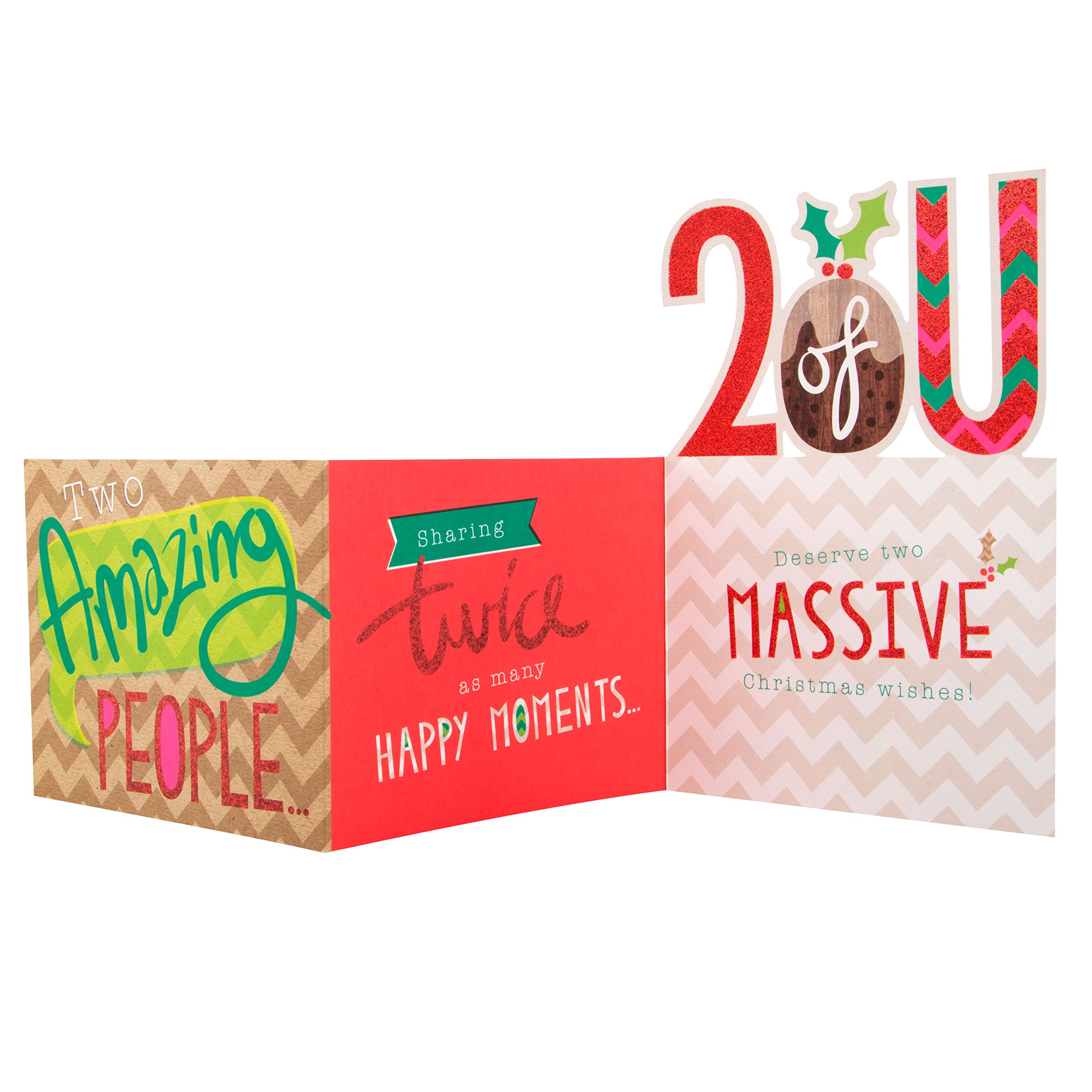 Hallmark Christmas Card to Both 'Two Amazing People' - Medium