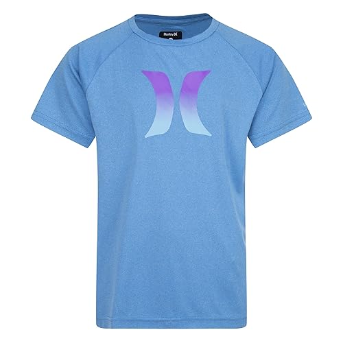 Hurley Boys' Rash Guard Shirt, Neptune/Icon, 4