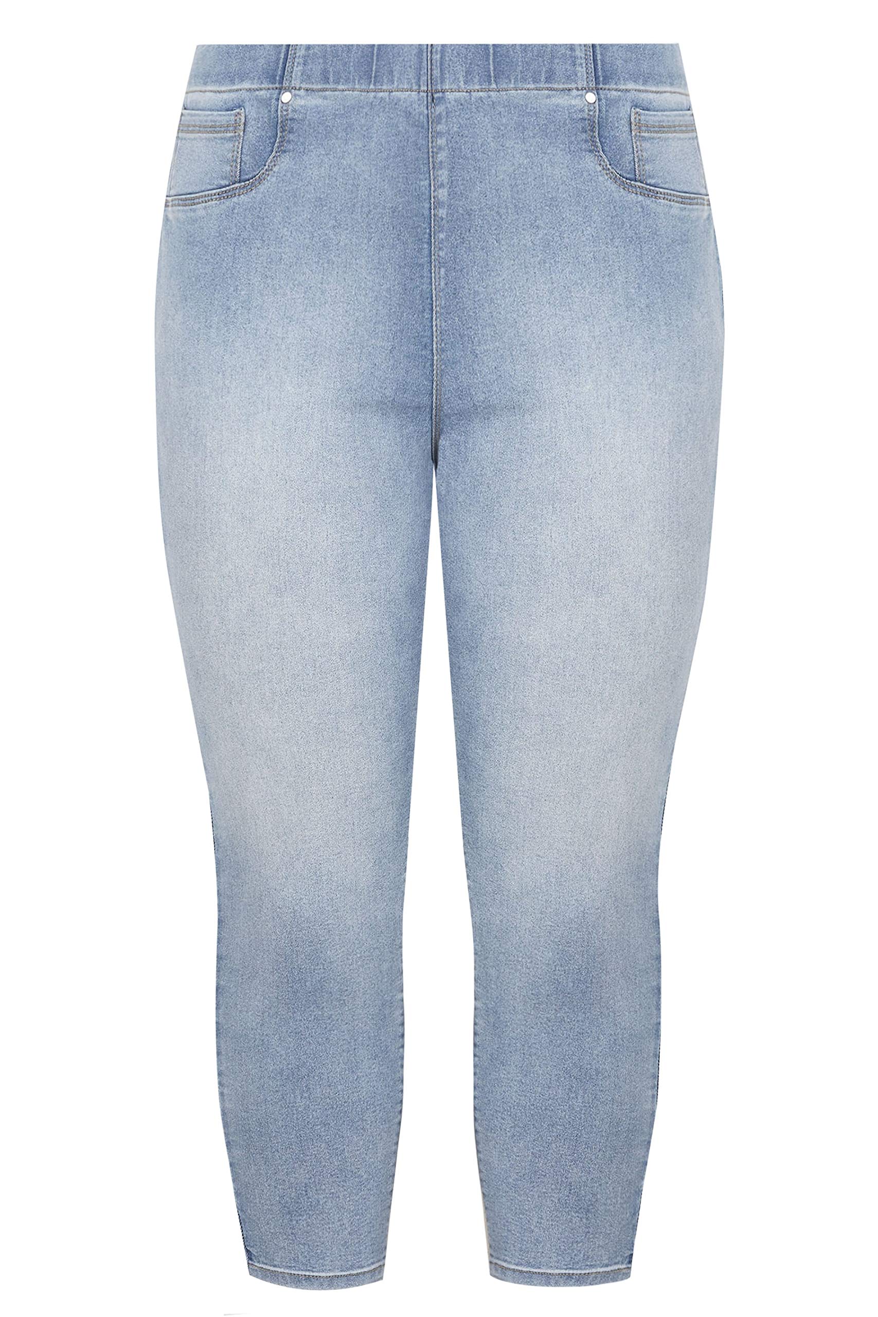 Bleach Blue Cropped Jenny Jeggings