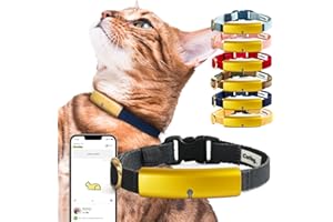 Catlog Health Tracker for Cats - Smart Cat Collar with Safety Breakaway Buckle for Indoor Cats, Wellness Alerts, Real-time Monitoring (Charcoal, XL)