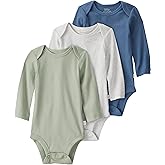 little planet by carter's baby-boys 3-pack Long Sleeve Bodysuits Made With Organic Cotton