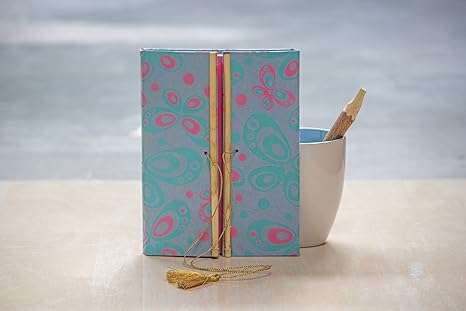 Rjkart Handmade Paper Diary With Bamboo Lock 100 Page 6 8 Inch
