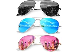 ANYLUV Aviator Sunglasses For Men Women Polarized Retro Sun Glasses Driving UV400 Protection