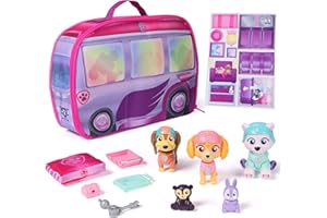 Paw Patrol Skye's World Pupcation Rescue Set with Skye, Everest & Liberty Bobble Head Toy Figures & RV Camper, Kids Toys for Boys & Girls Ages 3 & Up