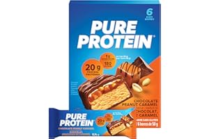 Pure Protein Bars - Nutritious, Gluten Free bar, made with Whey protein blend - low sugar, protein snack. Deliciously satisfy
