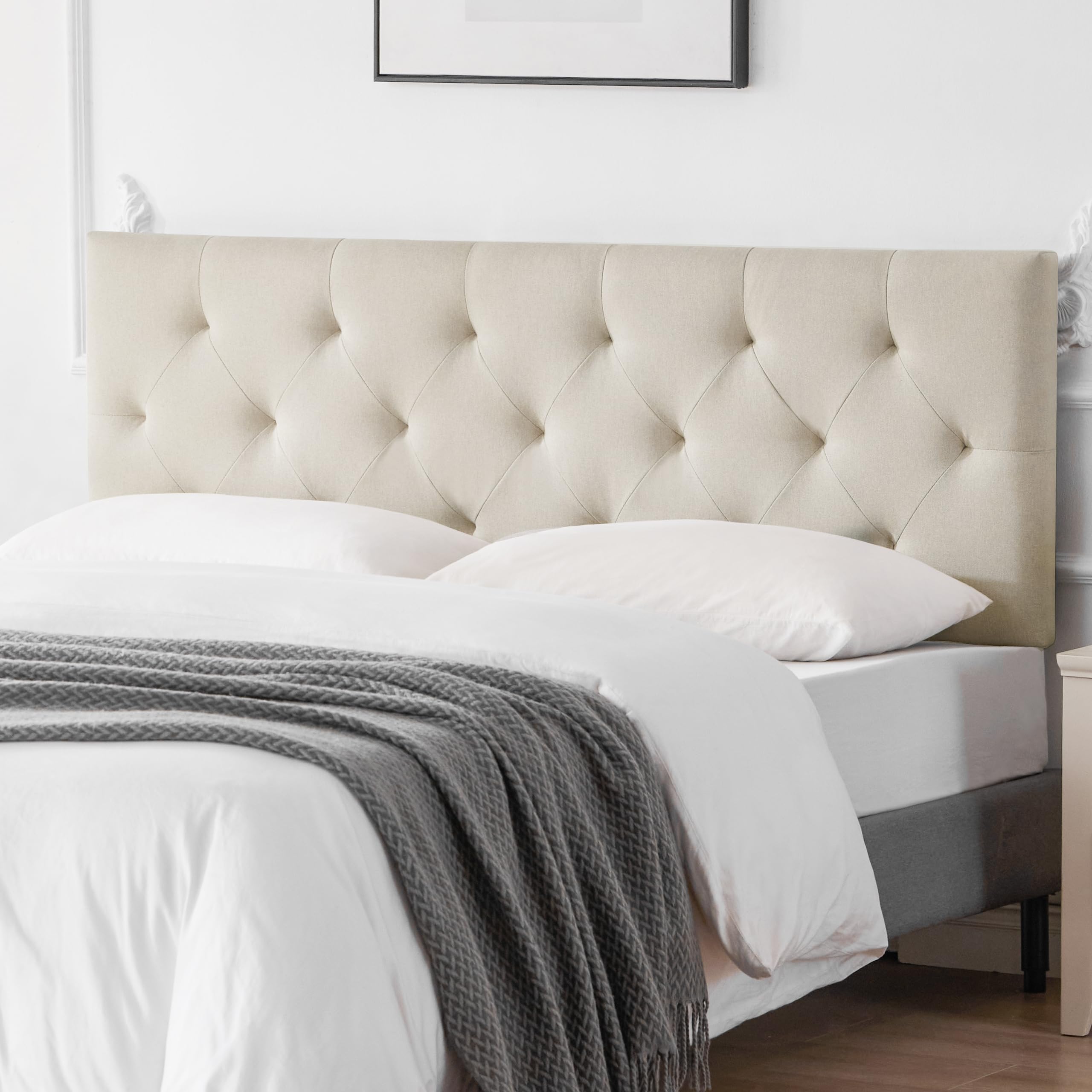 Howjoe Linen Upholstered Headboard Full