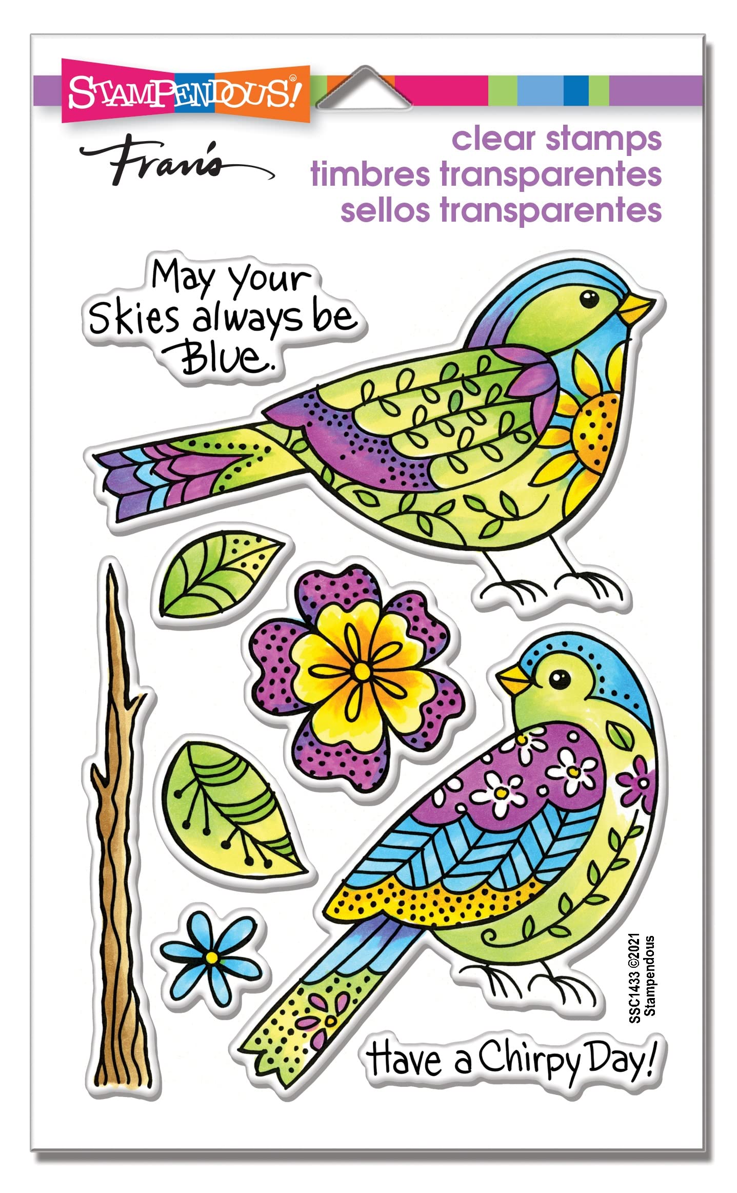 STAMPENDOUS Mystic Birds Clear Stamp Set, Varies
