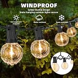 Esteopt Screw-in Hooks Q-Hanger Hooks 8pcs Black for Outdoor String Lights view 4