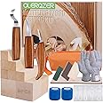 Olerqzer Whittling Wood Carving Kit,22PCS Wood Carving Tools Hand Carving Knife Set for Beginners Adults and Teens,3PCS Whittling Knife 9PCS Blocks & Gloves for Widdling Kit(Upgraded)