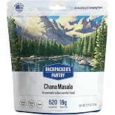 Backpacker's Pantry Chana Masala | 1-Pack | 19g Protein | 620 Cal | Vegan, Gluten Free, Dairy Free, Nut Free | Made in the USA | Freeze Dried Meal &amp; Camping Food