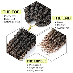 Passion Twist Crochet Hair 6Inch Passion Twist Hair