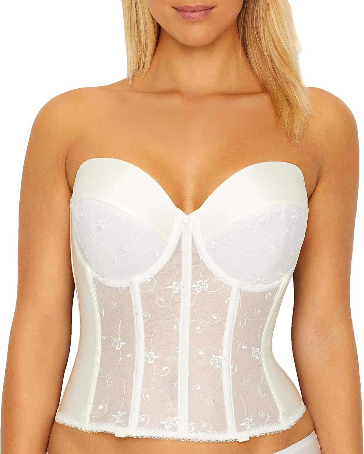 Dominique Alana Low Back Strapless Bra: Clothing