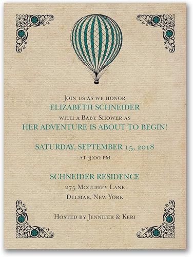 adventure awaits baby shower invitations