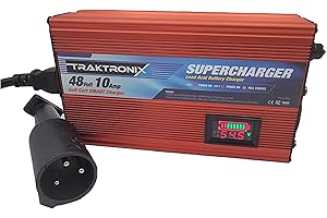 TRAKTRONIX Club CAR Battery Charger for 48 Volt Golf Carts