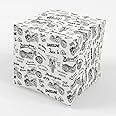 Stesha Party Motorcycle Gift Wrap Mens Wrapping Paper - Folded Flat 30 x 20 Inch (3 Sheets)