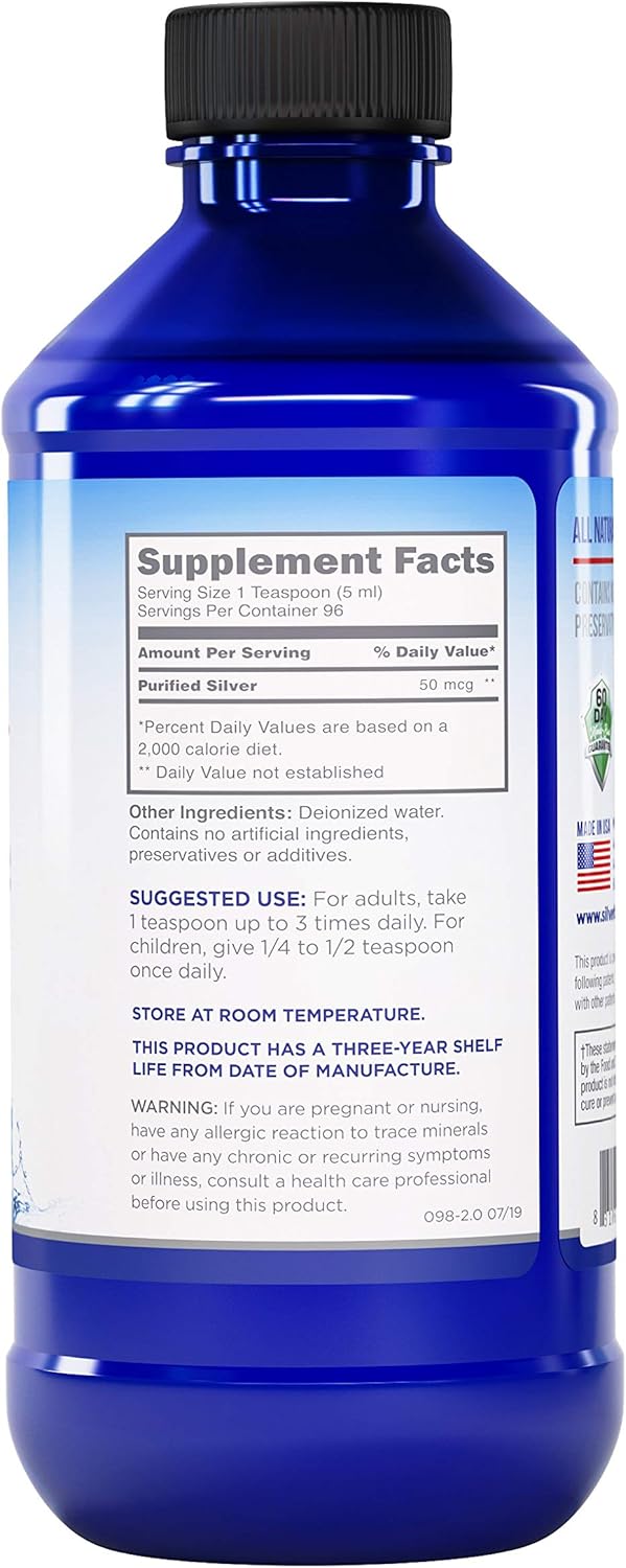 American Biotech Labs - Silver Biotics - Daily Immune Support Supplement with SilverSol Technology - 16 fl. oz.: Health & Personal Care